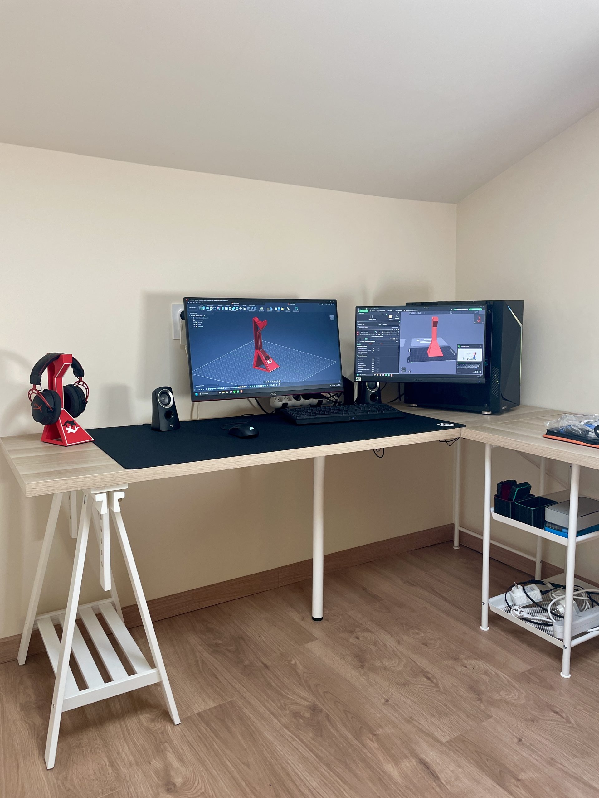 Le poste de conception 3D de l'atelier Deskary, à Toulouse