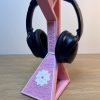 Support casque audio et gaming - fleur de sakura coté gauche Support casque audio - Fleur sakura