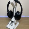 support casque audio_gaming mise en avant_Blanc+Noir Support casque audio - Araignée