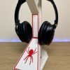support casque audio_gaming mise en avant_Blanc+rouge Support casque audio - Araignée