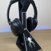 support casque audio_gaming mise en avant_Noir+blanc Support casque audio - Araignée