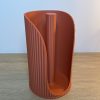 Rouleau essuis tout terracota vu dessus Porte essuie-tout design cannelé