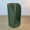 Rouleau essuis tout vert vu dessus Porte essuie-tout design cannelé